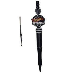 Beaded "Boy mama" pen with replacement ink